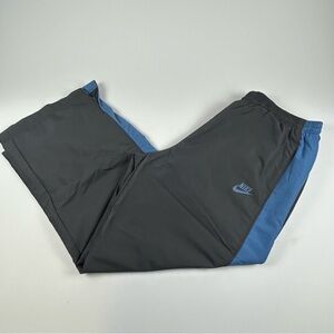 Nike Mens SZ XXL Y2K Baggy Lined Gray Tag Track Zipper Pants Windbreaker